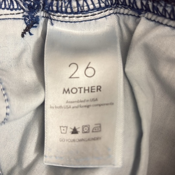 Mother The Triple Stack Insider Ankle in Chick Flick Wash Jeans Belted Size 26 - Picture 15 of 15